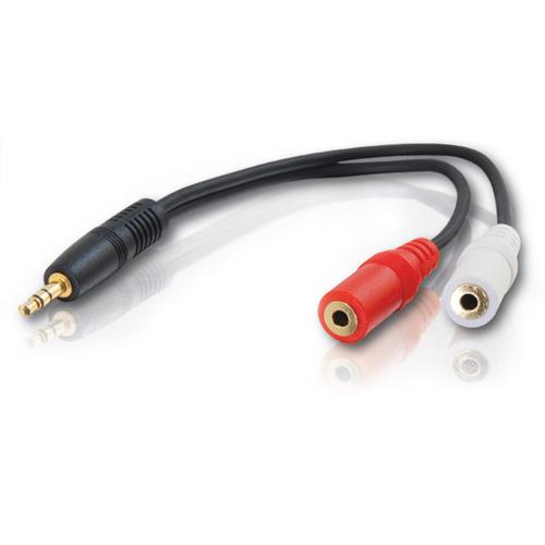 C2g 40426 Cables C2g 6in 3.5mm Y-cable - 3.5mm (1) To 3.5mm (2) - M/f - Converts A 3.5mm Jack To Dual 3.5mm Jacks (40 710470113352