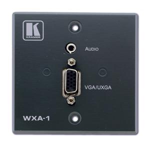Kramer Electronics WXA-1 Faceplates & Mounting Boxes Kramer 2 Port Audio And Video Faceplate - 1-gang - Hd-15 Vga, Mini-phone Stereo Audio Line Out (wxa-1) Wxa1 