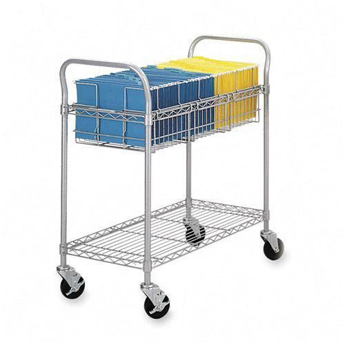Safco 5235GR Carts & Dollies Wire Mail Cart SAF5235GR 073555523539