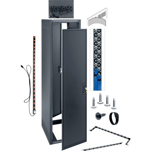 Middle Atlantic ERK-4025-AV Rack Equipment Middle Atlantic Rk-4025-av Enclosure Rack Cabinet - 40u Rack Height X 19" Rack Width - Black - Steel Erk4025av 656747095153