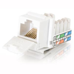 C2g 35201 Cable Ends/Connectors C2g 90anddeg; Cat5e Rj45 Utp Keystone Jack - White - Rj-45, 110-punchdown (35201) 757120352013