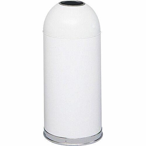 Safco 9639WH Wastebaskets & Trash Cans Open Top Dome Waste Receptacle SAF9639WH 735559639912