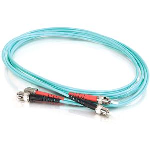 C2g 36503 Cables C2g-5m St-st 10gb 50/125 Om3 Duplex Multimode Pvc Fiber Optic Cable (lszh) - Aqua - Fiber Optic For  757120365037