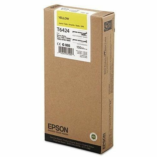 Epson T642400 Toners & Ink Cartridges Epson Ultrachrome Hdr Yellow Ink Cartridge - Inkjet - Yellow (t642400) 010343872943