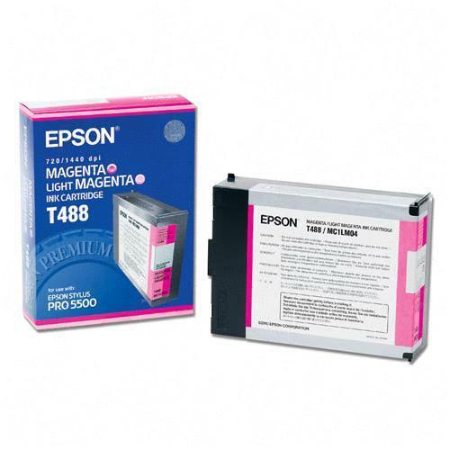 Epson T488011 Toners & Ink Cartridges Epson Original Ink Cartridge - Inkjet - 2400 Pages - Magenta - 1 Pack (t488011) 012303456194