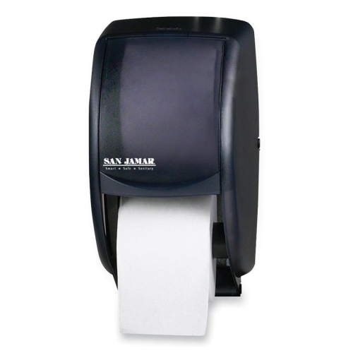 San Jamar R3500TBK Tissue & Napkin Dispensers Duett Standard Bath Tissue Dispenser SJMR3500TBK 818243126155