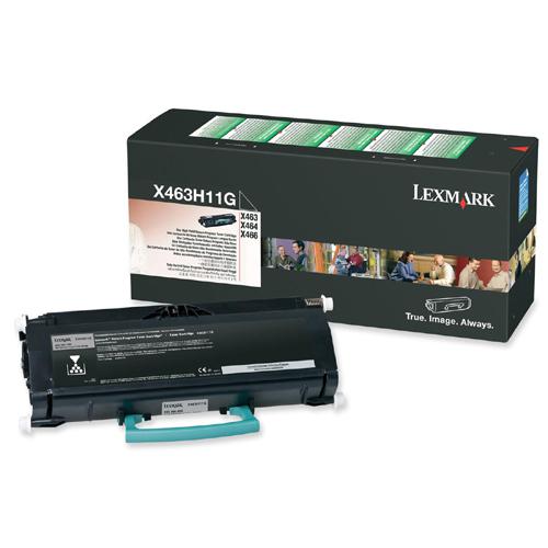 Lexmark X463H11G Toners & Ink Cartridges High Yield Return Program Black Toner Cartridge 0734646317535