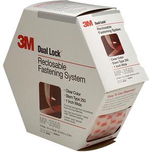 3m MP3560 Uncategorized 3m Dual Lock Reclosable Fastener Mp3560, Clear, 1 In X 5 Yd, Type 250, 5 Pack/ca 051131064638