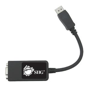 Siig CB-DP0082-S1 Cables Siig Displayport To Vga Adapter - Displayport Male Digital Audio/video, Hd-15 Female Vga - 9.5" (cb- Cbdp0082s1 818215316775