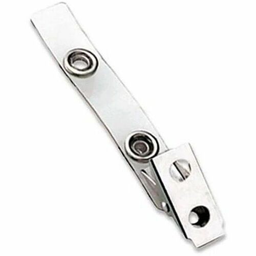 Brady People Id 2105-2045 Pins & Clamps Brady Earth Friendly Strap Clip With Clear Strap - Steel - Nickel (2105-2045) 21052045 