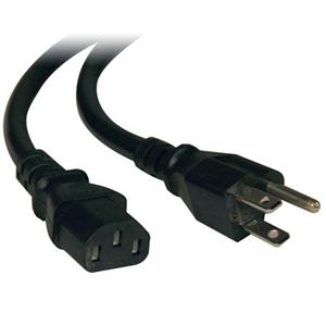 Eaton P007-002 Power Cords Eaton Tripp Lite Series Computer Power Cord, Nema 5-15p To C13 - Heavy-duty, 15a, 125v, 14 Awg, 2 Ft P007002 818240346747