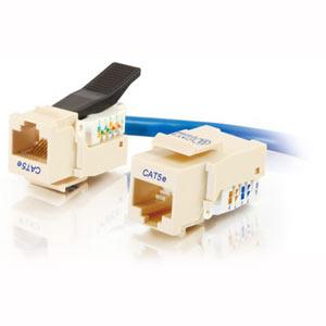 C2g 35224 Cable Ends/Connectors C2g Cat5e Rj45 Utp Toolless Keystone Jack - Ivory - Rj-45, 110-punchdown (35224) 757120352242
