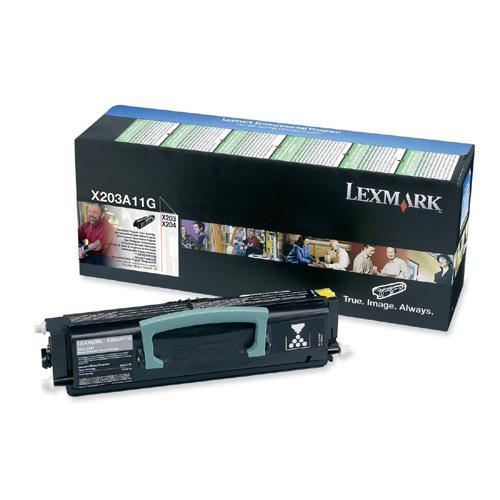 Lexmark X203A11G Toners & Ink Cartridges Lexmark Original Toner Cartridge - Laser - 2500 Pages - Black - 1 Each (x203a11g) (lexx203a11g) Pg.1 LEXX203A11G 734646318020