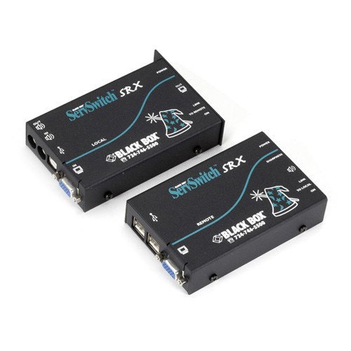 Black Box ACU5051A KVM Consoles/Extenders Black Box Servswitch Wizard Srx Kvm Console/extender - 1 Computer(s) - 1 - 1 X Hd-15 Video, 4 X Type 822088064800