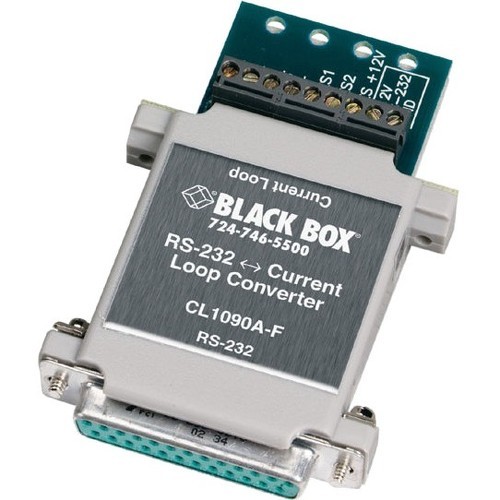 Black Box CL1090A-F Signal Splitters/Amplifiers Rs232 To Current Loop Converter - Db25 Female To Terminal Block (cl1090a-f) Cl1090af 700604197662