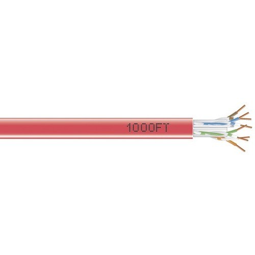 Black Box EYN868A-PB-1000 Cables Cat6 550-mhz Solid Ethernet Bulk Cable - Unshielded (utp), Cmr Pvc, Red, 1000-ft (eyn868a-pb-1000) Eyn868apb1000 822088069898
