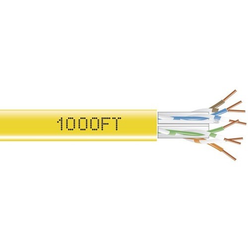 Black Box EYN872A-PB-1000 Cables Black Box Gigatrue 550 Cat.6 Bulk Cable - Bare Wire - Bare Wire - 1000ft - Yellow (eyn872a-pb-1000) Eyn872apb1000 997252428327