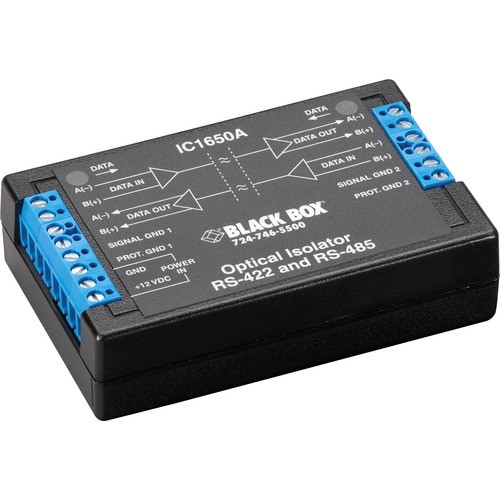 Black Box IC1650A-US Signal Splitters/Amplifiers Black Box Rs-422 And Rs-485 Optical Isolator/repeater (ic1650a-us) Ic1650aus 013269153684