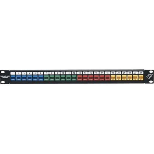 Black Box JPMT1024A Patch Panels Black Box Multimedia Patch Panel - 1u, 24-port - 24 Port(s) - 24 X Rj-45 - 1u High - Rack-mountable  700736520291