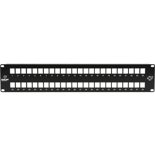 Black Box JPMT1048A Patch Panels Multimedia Patch Panel - 2u, 48-port 700736520314