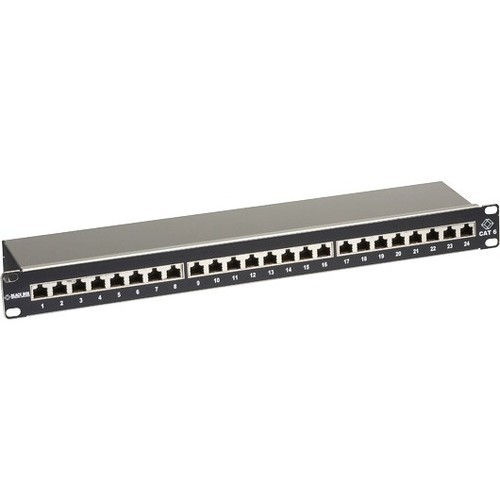Black Box JPS60A-24 Patch Panels Black Box Cat6 Shielded Patch Panel - 1u, 24-port - 24 Port(s) - 24 X Rj-45 - 1u High - 19" Wide - R Jps60a24 700736520710