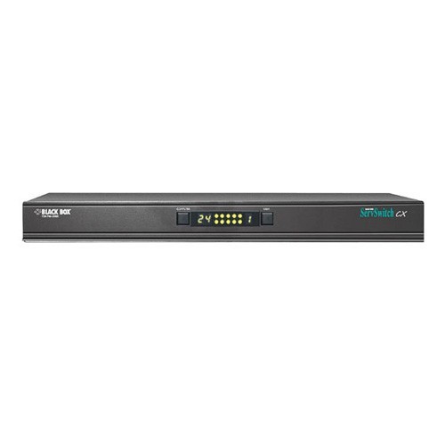 Black Box KV0424A-R2 KVM Switchboxes Black Box Servswitch Cx Kvm Switch - 24 X 4, 1 - 24 X Rj-45 Keyboard/mouse/video - 1u - Rack-mountab Kv0424ar2 700604206524