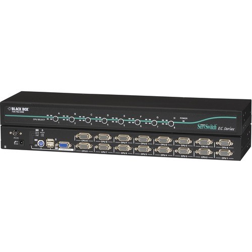 Black Box KV9216A KVM Switchboxes Black Box Ec Series Kvm Switch For Ps/2 Or Usb Servers And Ps/2 Or Usb Consoles - 16-port - 16 Compu 093007886012