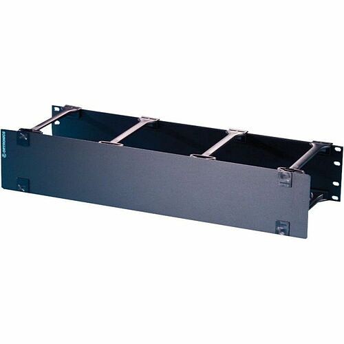C2g MM6HM82RU Cable Management Ortronics Mighty Mo 6 Horizontal Cable Management Panel - Rack Cable Management Panel - Black - 2u R 662875498186