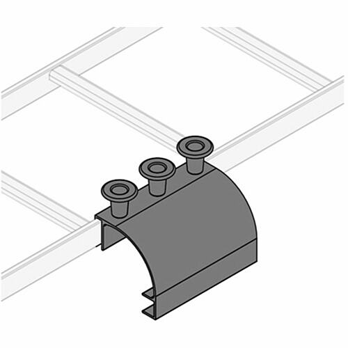 Middle Atlantic CLH-SD8-4 Cable Management Middle Atlantic Clh-sd8-4 Cable Ladder Drop - Cable Manager - Black - 4 Pack Clhsd84 656747040887