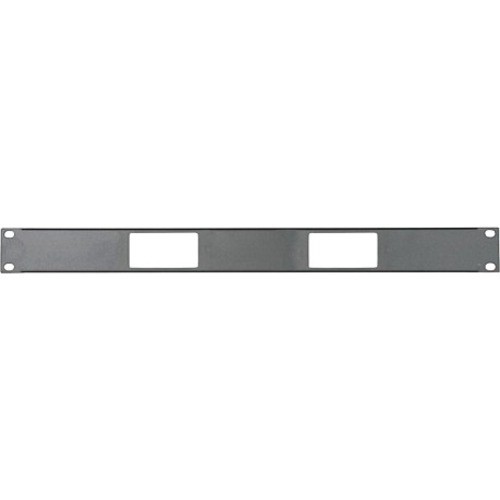 Middle Atlantic DECP-1X2 Panels Middle Atlantic Panel, 1 Ru, Accepts 2 Decora Devices - Steel - Black - 1u Rack Height - 1.8" Height Decp1x2 656747075995