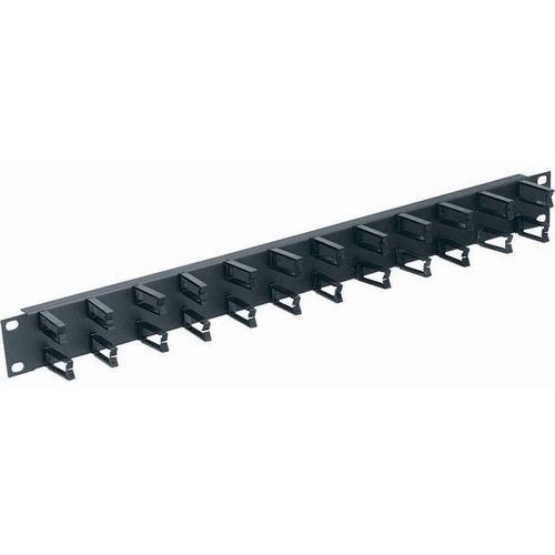 Middle Atlantic HCM-1 Cable Management Middle Atlantic Micro-clip Horizontal Cable Manager - Panel - Black - 1 Pack - 1u Rack Height - 19"  Hcm1 656747008092