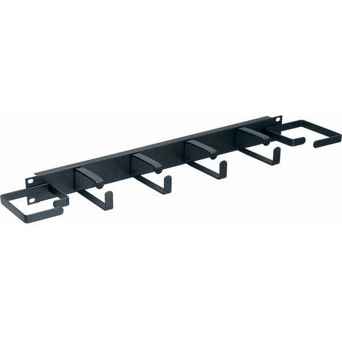 Middle Atlantic HCM-1V Cable Management Middle Atlantic 1ru D-ring Horizontal Rack Cable Manager With Cable Clips - Panel - Black - 1u Rack  Hcm1v 656747008146