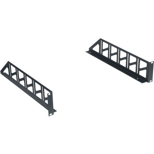 Middle Atlantic KDE2S Rack Equipment Middle Atlantic Rackshelf Ears, 2 Ru, For Use W/bottom - 2u Rack Height - Rack-mountable - Black Pow 656747009020