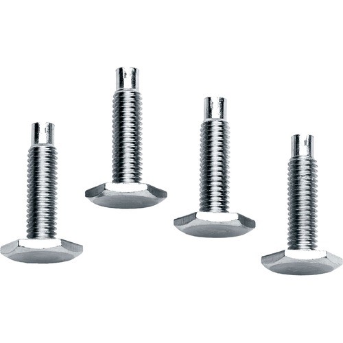 Middle Atlantic LF Furniture Accessories Middle Atlantic Leveling Feet - Set Of 4 - 0.98" Width X 0.98" Depth X 1.65" Height - Steel - 4 / Se 656747009488