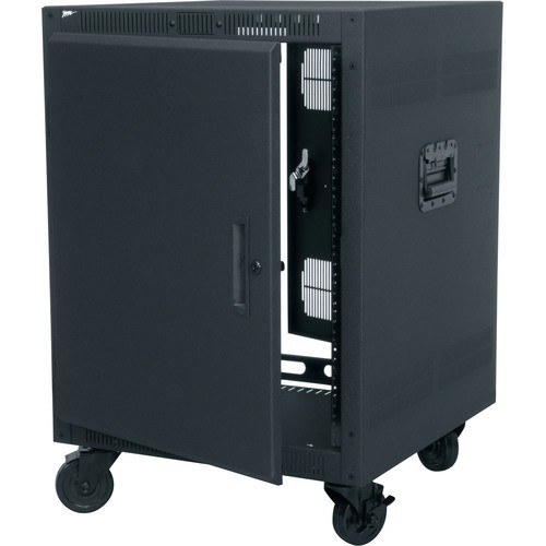 Middle Atlantic PTRK-14 Rack Equipment Middle Atlantic Ptrk Series 14ru Portable Rolling 4-post Rack - 24in Depth Floor Standing Rack - For Ptrk14 656747013584