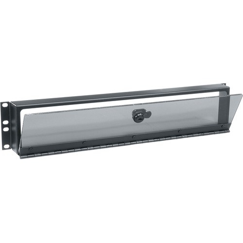 Middle Atlantic SECL-2 Panels Middle Atlantic 2ru Fixed Security Cover With Hinged Plexi Door - Steel - Smoked Gray - 2u Rack Heig Secl2 656747020896