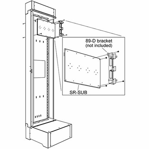 Middle Atlantic SR-SUB Mounting Kits Middle Atlantic Sr-sub Mounting Adapter Srsub 656747034398