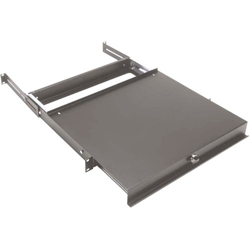 Middle Atlantic SS Rack Equipment Middle Atlantic 1ru Sliding Rack Mounted Shelf - 1u Rack Height - Rack-mountable - Black Powder Coat 048296307557
