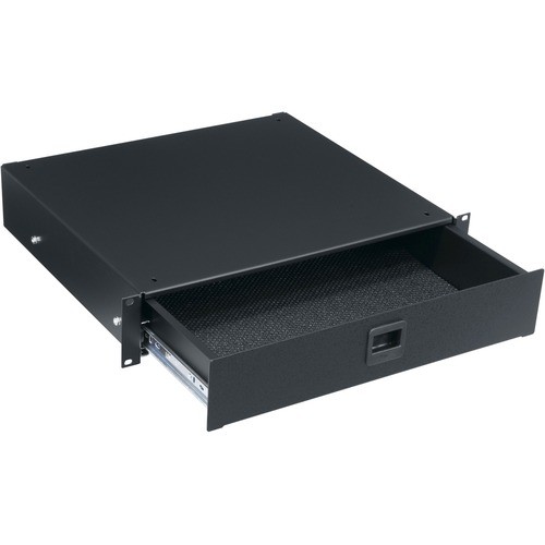 Middle Atlantic TD2 Rack Equipment Middle Atlantic 2ru Rack Storage Drawer - Textured Black Powder Coat - 2u Rack Height - Black Textur 656747022173