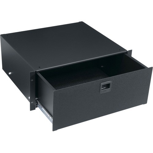 Middle Atlantic TD4 Rack Equipment Middle Atlantic 4ru Rack Drawer - 4u Rack Height - Black Textured - Steel - 50 Lb Maximum Weight Cap 656747022210