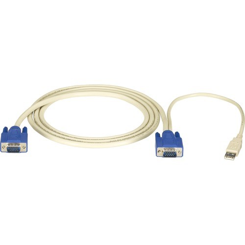 Black Box EHN9000U-0006 Cables Black Box Servswitch Kvm Server Cable - Hd-15 Female Vga - Usb, Hd-15 Female Vga - 6ft (ehn9000u-000 Ehn9000u0006 098594532779