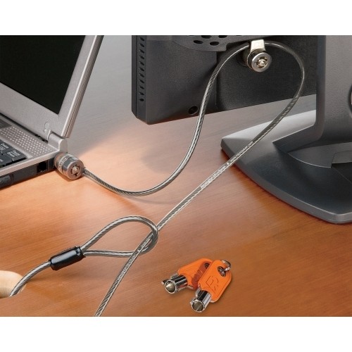 Kensington K64025F Cable Locks Microsaver K64025 Keyed Twin Notebook Cable Lock 641676610614