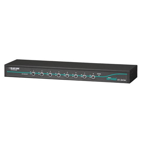 Black Box KV9004A KVM Switchboxes Black Box Servswitch Ec Kvm Switch - 4 X 1 - 4 X Hd-15 Keyboard/mouse/video - 1u - Rack-mountable (k 013269142466