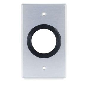 C2g 40489 Faceplates & Mounting Boxes C2g 1.5in Grommet Cable Pass Through Single Gang Wall Plate - Brushed Aluminum - 1-gang (40489) 696458696973