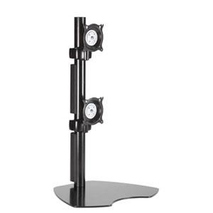 Chief KTP230B Stands & Cabinets Chief Vertical Dual Display Desk Mount - For Displays 10-30" - Black - 10" To 30" Screen Support - 7 841872066806