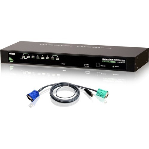 Aten CS1308KIT KVM Switchboxes Aten Cs1308kit Kvm Switch - 8 X 1 - 8 X Sphd-15 Keyboard/mouse/video - 1u - Rack-mountable 172304248744