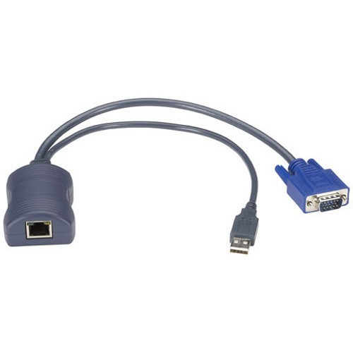 Black Box KV1401A Cables Black Box Server Access Module - Vga, Usb - Rj-45 Female Network - Hd-15 Male Vga, Type A Male Usb - 818239131446