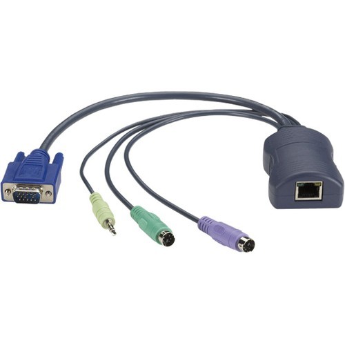 Black Box KV1402A Cables Black Box Server Access Module - Vga, Ps/2 With Audio - Kvm Cable For Kvm Switch - First End: 1 X Rj 013269142183