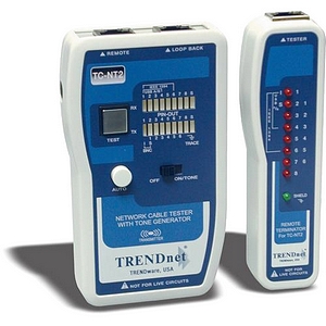 Trendnet TC-NT2 Test Equipment Trendnet Network Cable Tester, Tests Ethernet, Usb And Bnc Cables, Accurately Test Pin Configuration Tcnt2 191120015125