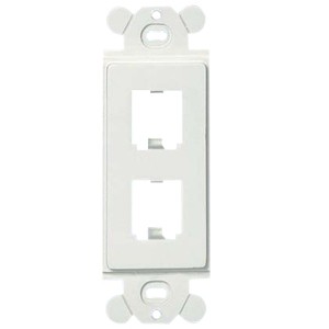 Panduit CFG2WH Faceplates & Mounting Boxes Panduit Mini-com 2 Sockets Faceplate Insert - 2 X Total Number Of Socket(s) - White - Plastic (cfg2w 074983712809